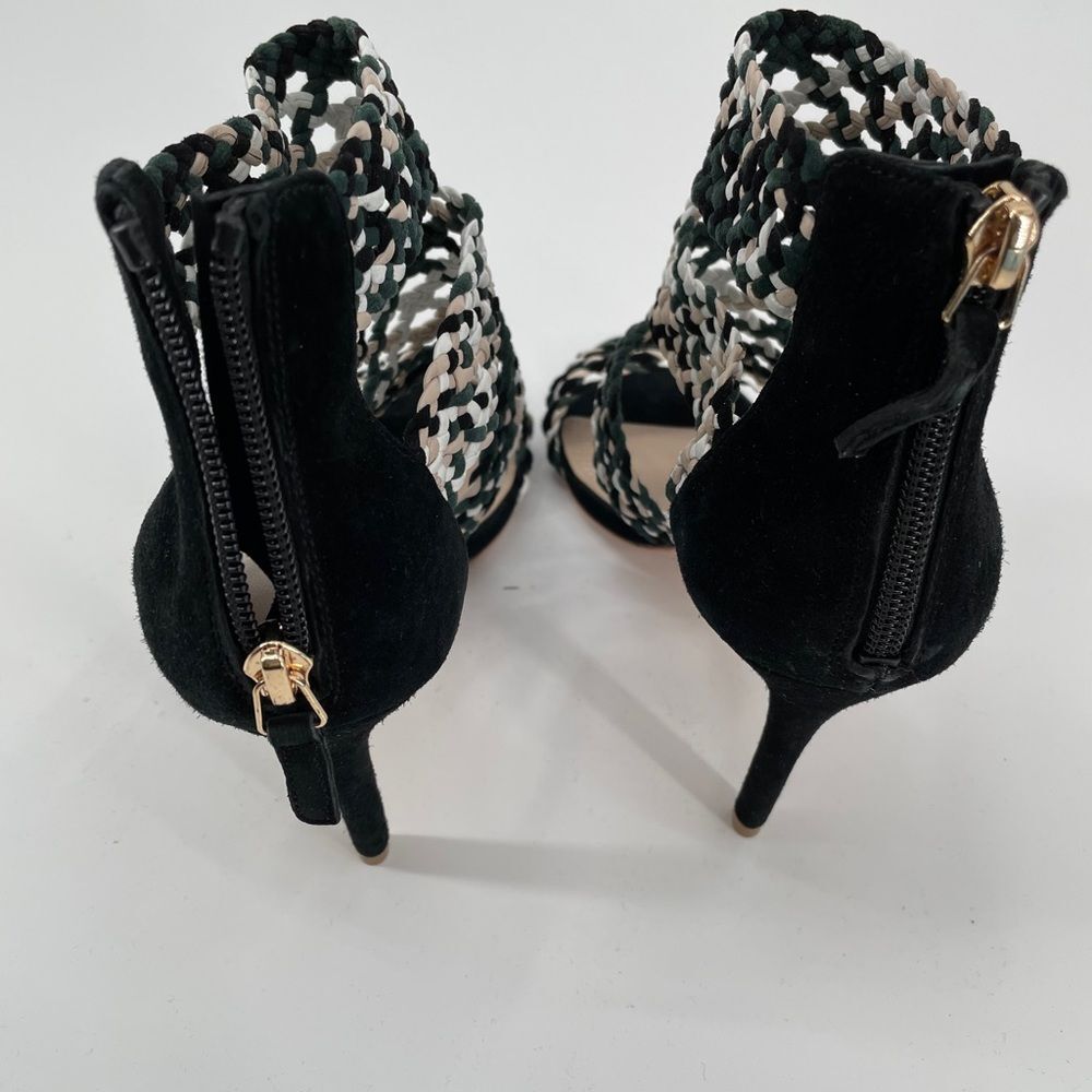 New Sandro Paris Agate Suede Sandals shoe heels 37 - Picture 7 of 11